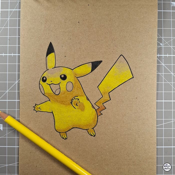 Dibujo Pikachu - Pokemon