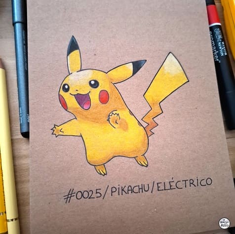 DIBUJO PIKACHU – POKÉMON #0025