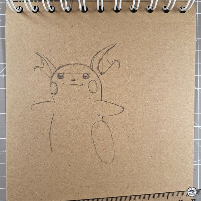 Dibujo Raichu Pokemon