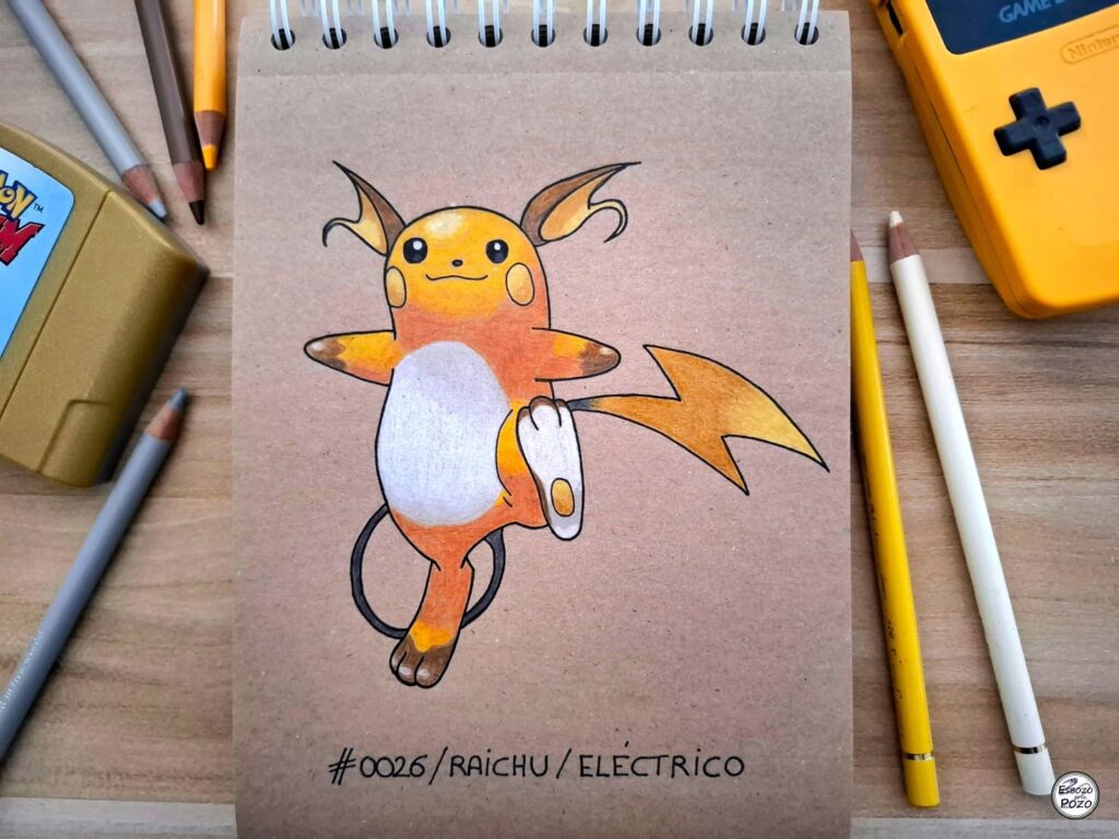 Dibujo Raichu Pokemon