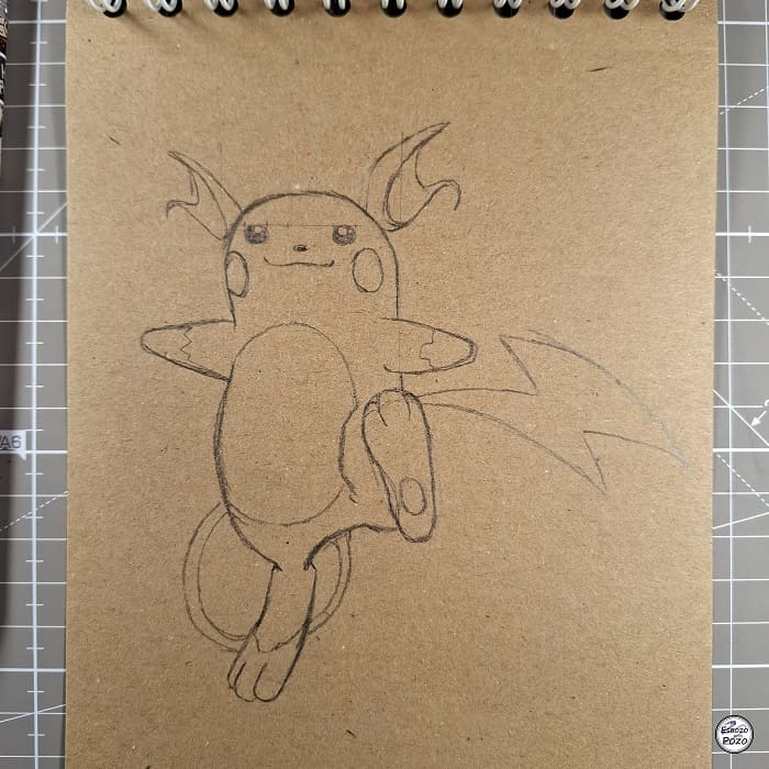 Dibujo Raichu Pokemon