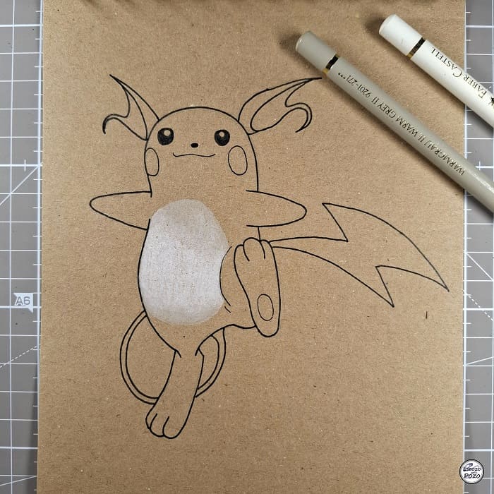 Dibujo Raichu Pokemon