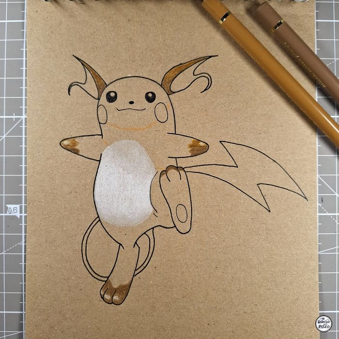 Dibujo Raichu Pokemon