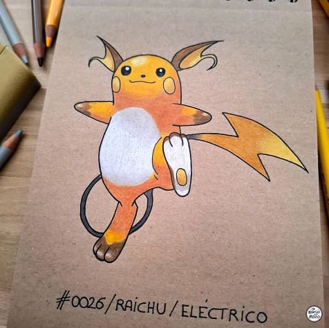DIBUJO RAICHU – POKÉMON #0026