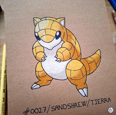 DIBUJO SANDSHREW – POKÉMON #0027