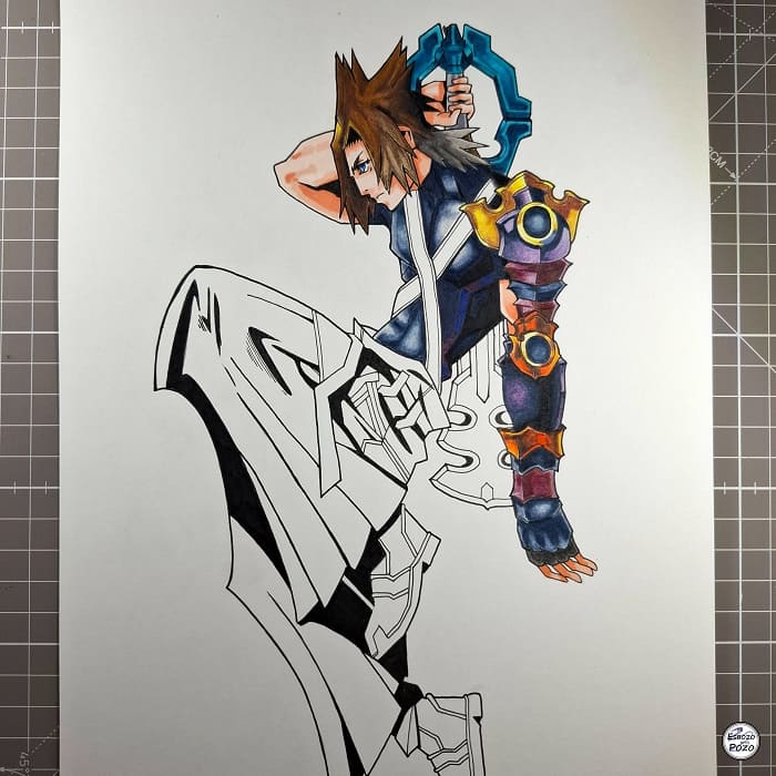 Dibujo de Terra Kingdom Hearts