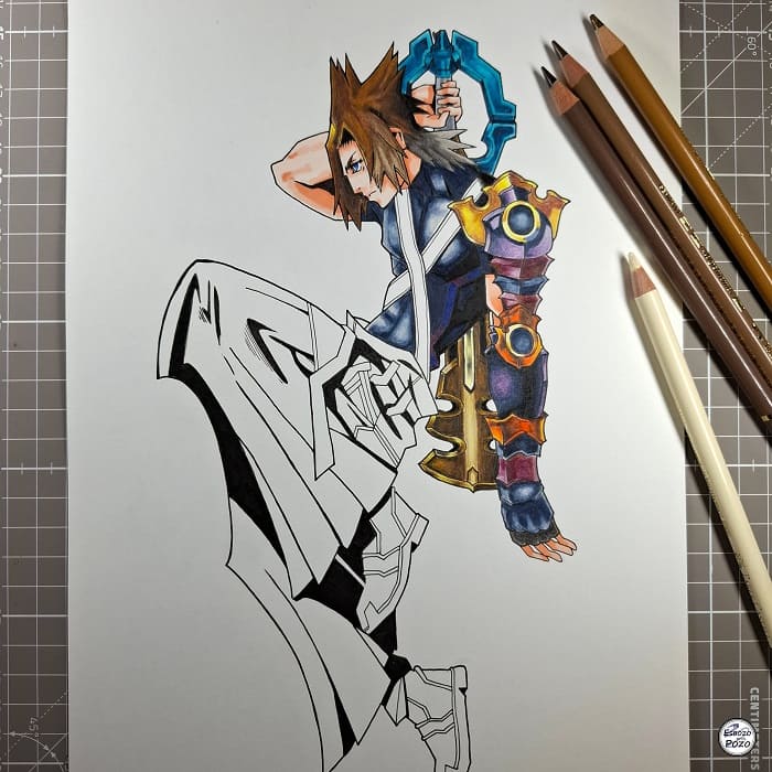 Dibujo de Terra Kingdom Hearts