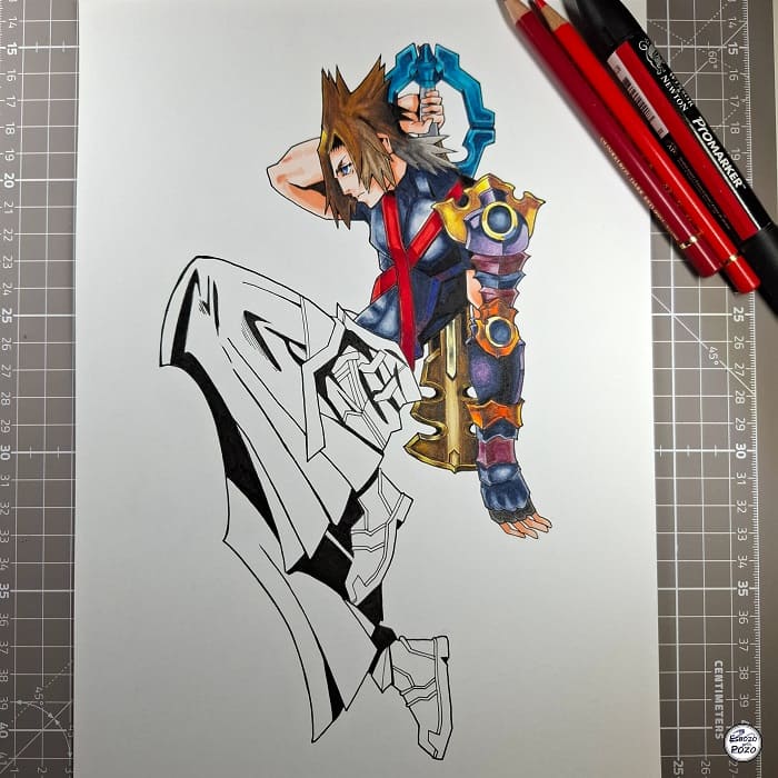 Dibujo de Terra Kingdom Hearts