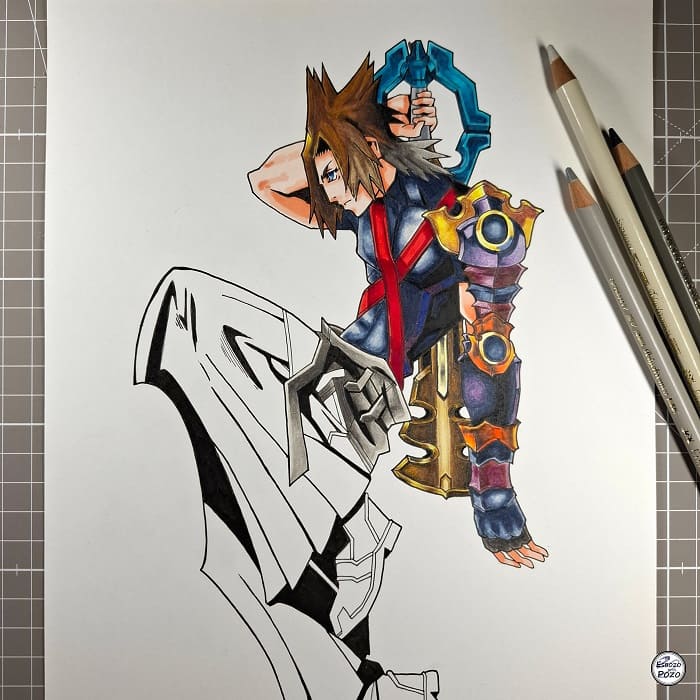 Dibujo de Terra Kingdom Hearts