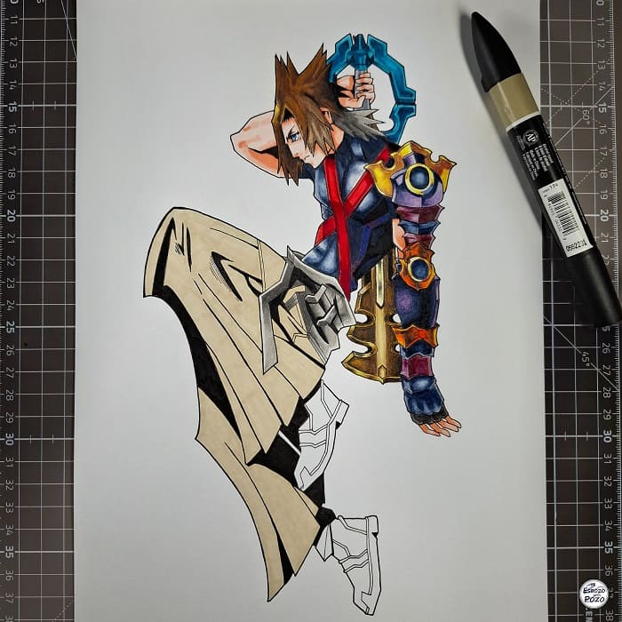 Dibujo de Terra Kingdom Hearts