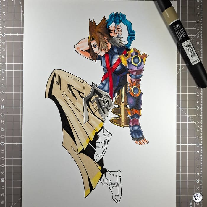 Dibujo de Terra Kingdom Hearts