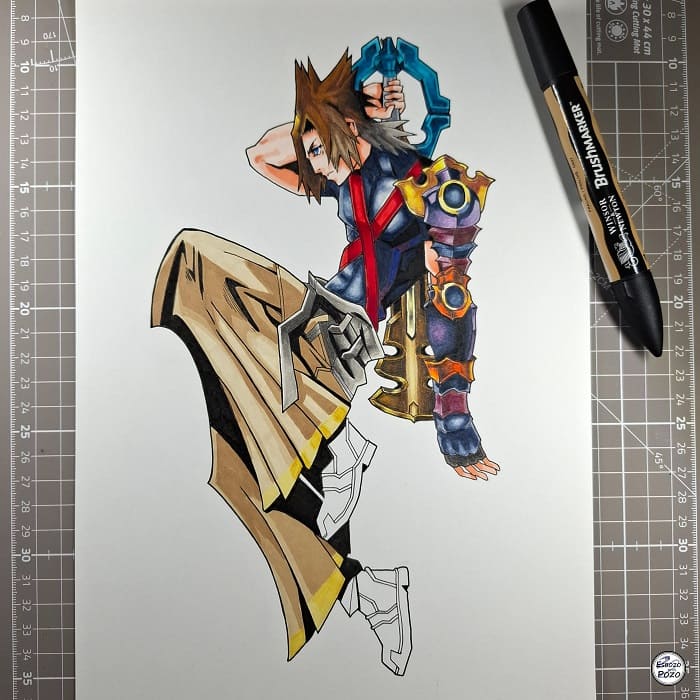 Dibujo de Terra Kingdom Hearts