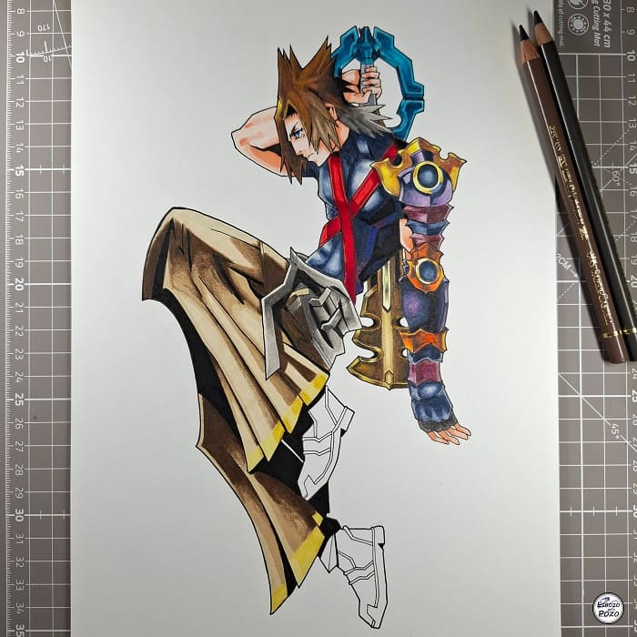 Dibujo de Terra Kingdom Hearts