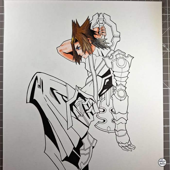 Dibujo de Terra Kingdom Hearts