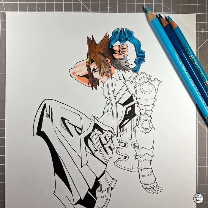 Dibujo de Terra Kingdom Hearts
